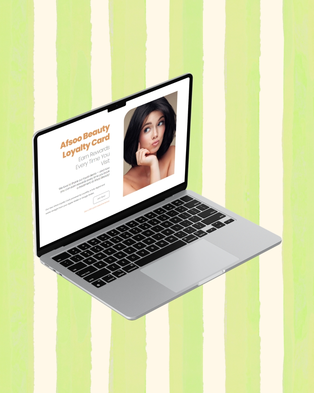 Organic search growth metrics and conversion funnel results for Afsoo Beauty in Leeds
