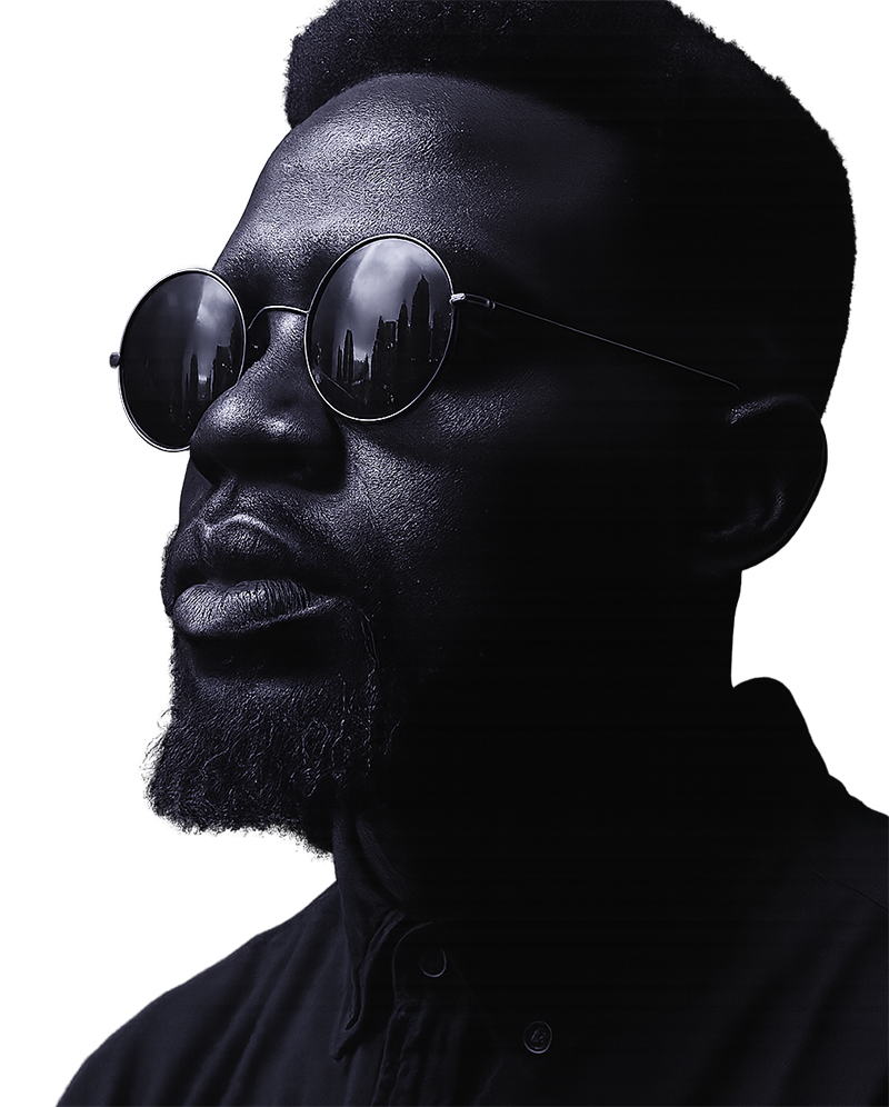 Habil Omune in the background