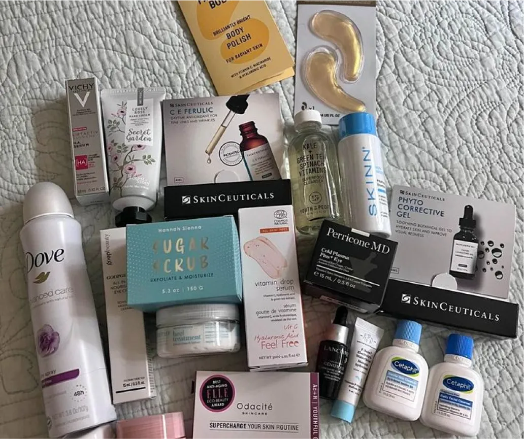 Image of an excited Beauty On Me gift card recipient. Their thank you note is below.