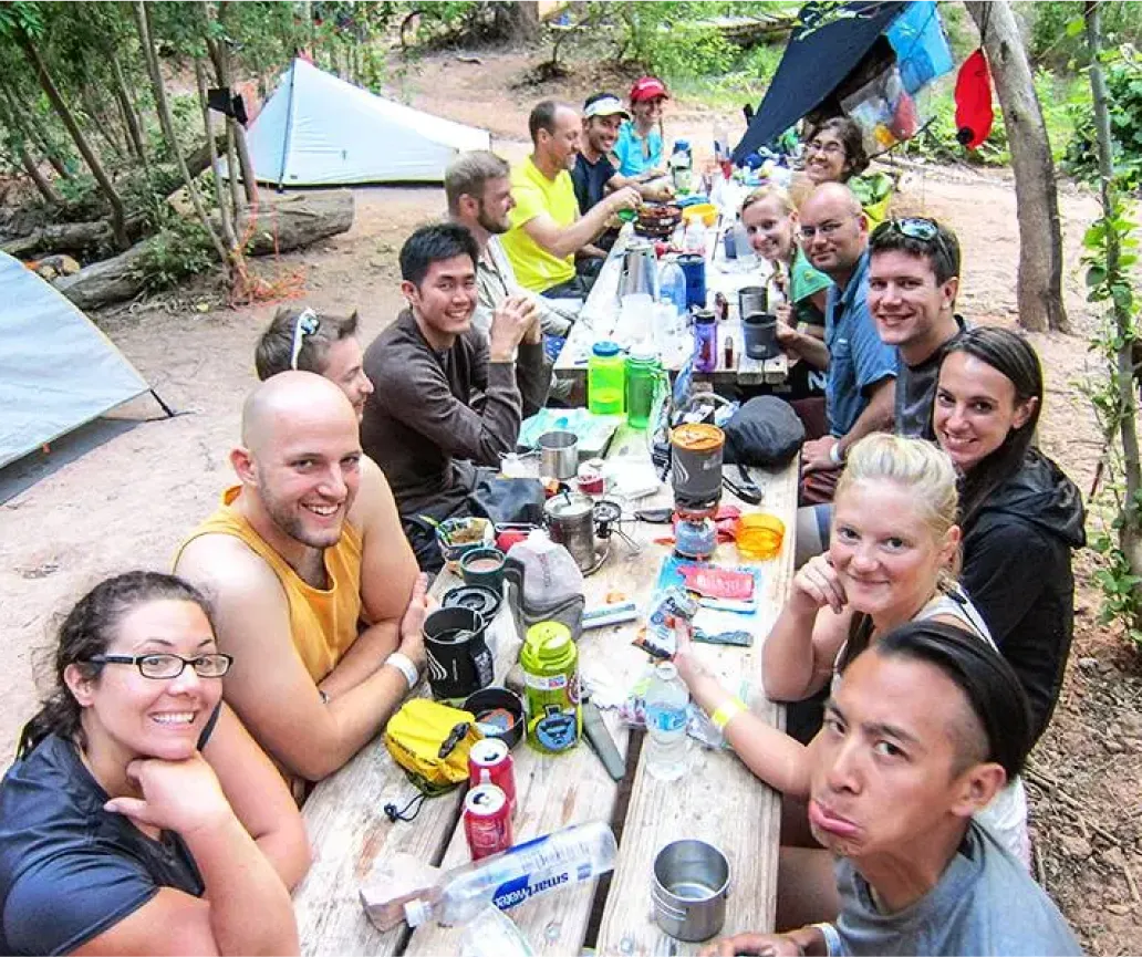Image of an excited Camping On Me gift card recipient. Their thank you note is below.
