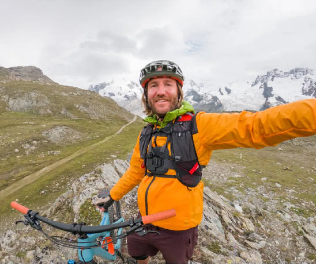Image of an excited Extreme sports On Me gift card recipient. Their thank you note is below.
