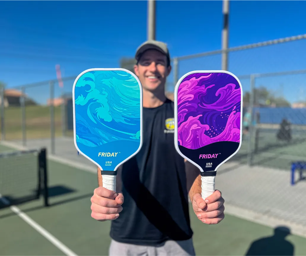 Image of an excited Pickleball On Me gift card recipient. Their thank you note is below.