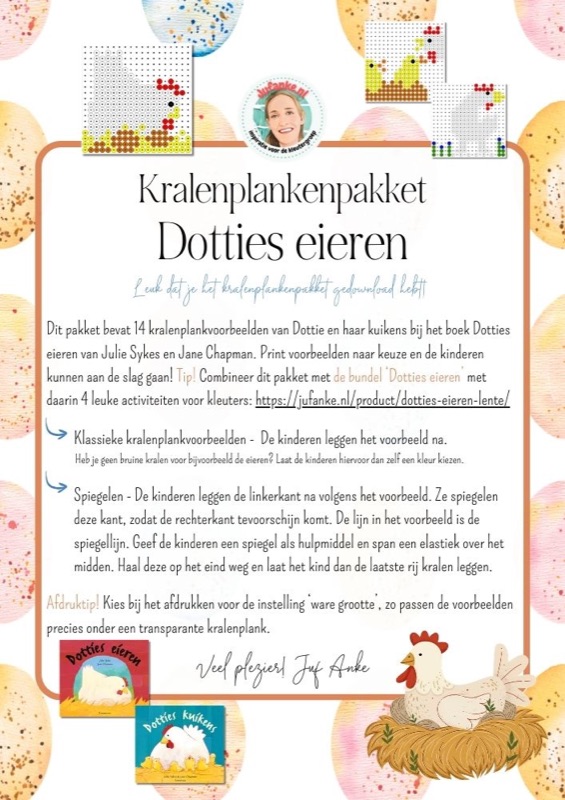 Voorbeeld van Kralenplankvoorbeelden Dotties eieren