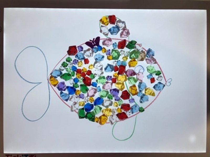 Voorbeeld van Een vis op de lichttafel