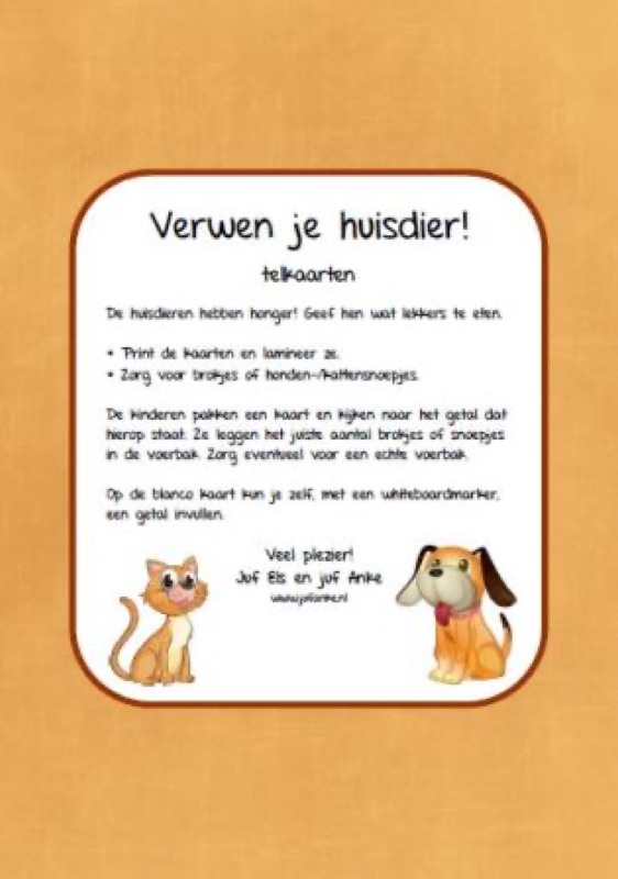 Voorbeeld van Verwen je huisdier