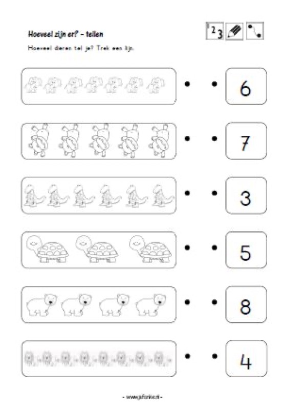 Voorbeeld van Werkbladen dierentuin
