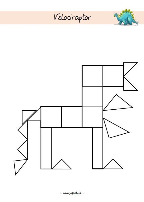 Voorbeeld van Dino's bouwen