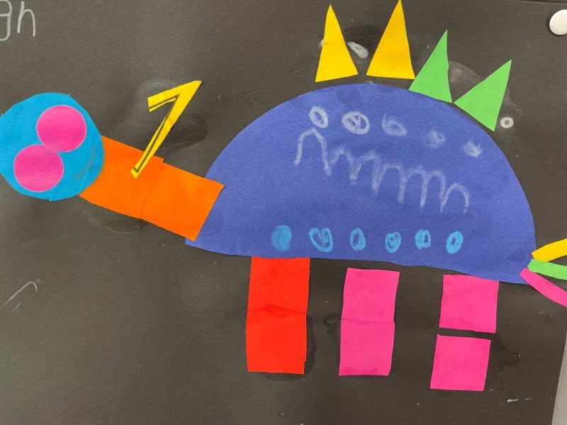 Voorbeeld van Stampende dino's