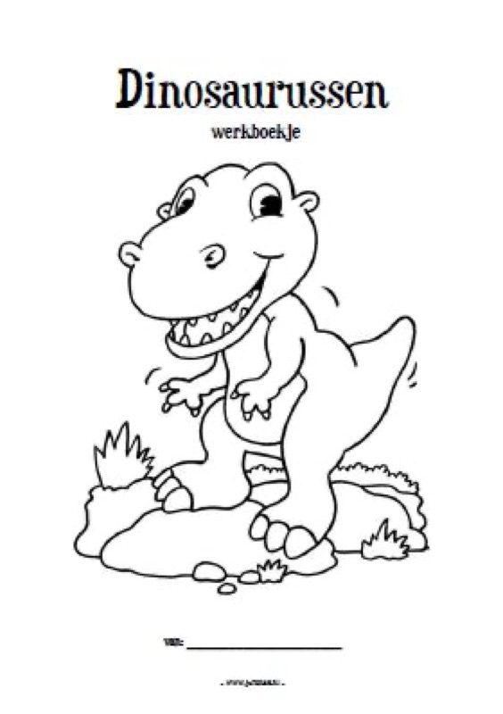 Voorbeeld van Werkboekje dino's