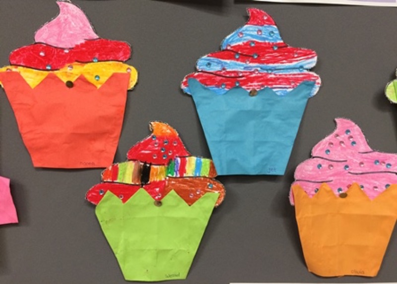 Voorbeeld van Cupcakes vouwen