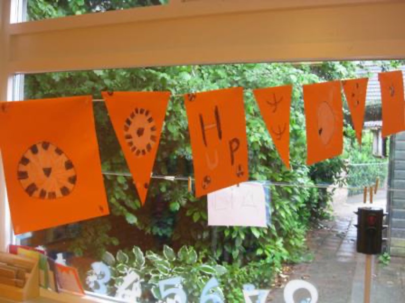 Voorbeeld van Feest! (opening van het thema)