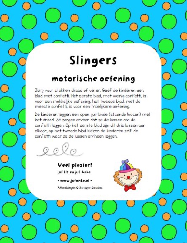 Voorbeeld van Slingers maken