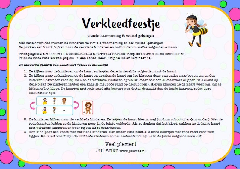 Voorbeeld van Verkleedfeestje