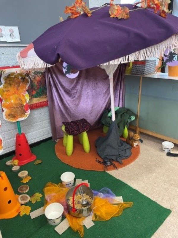 Voorbeeld van Halloweenhoek