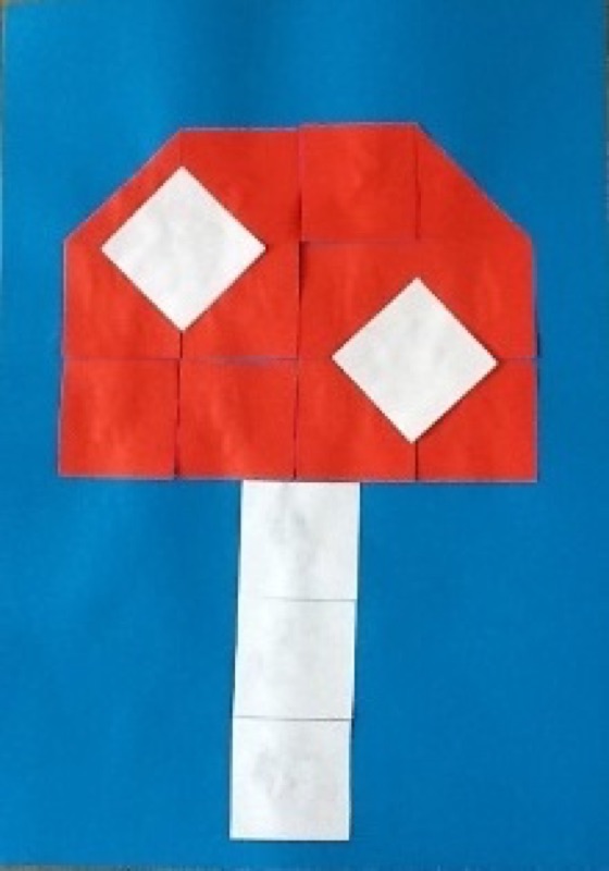 Voorbeeld van Herfstfiguren mozaïeken