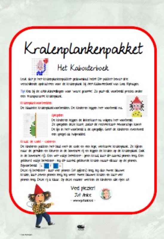 Voorbeeld van Kralenplankpakket bij Het Kabouterboek