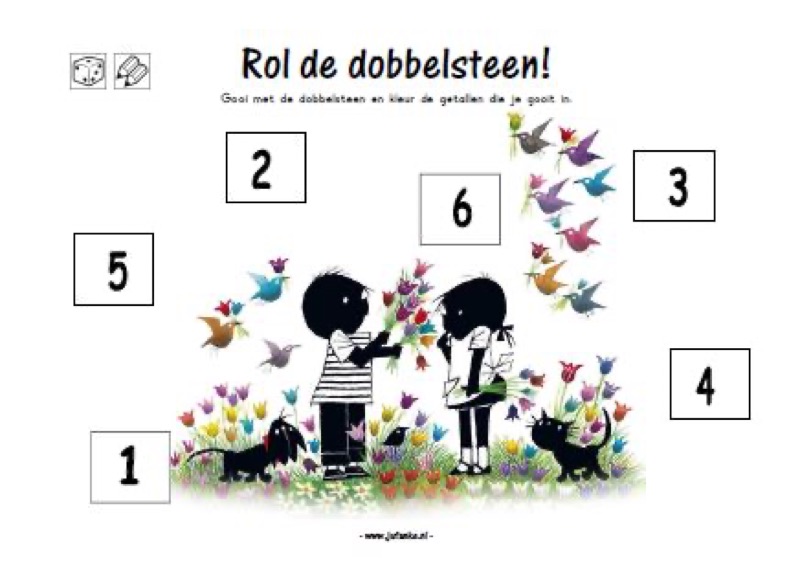 Voorbeeld van Rol de dobbelsteen herfst