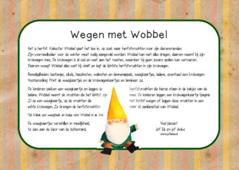 Voorbeeld van Wegen met kabouter Wobbel