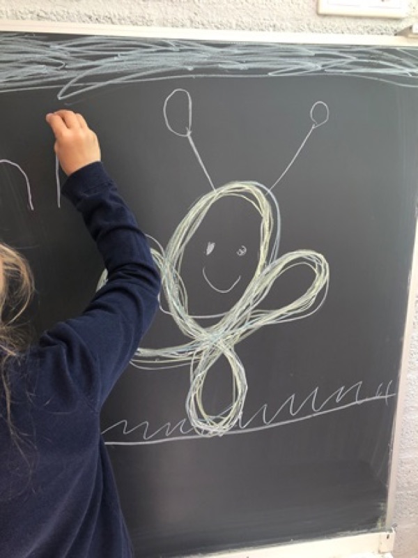 Voorbeeld van Vlinders op het krijtbord