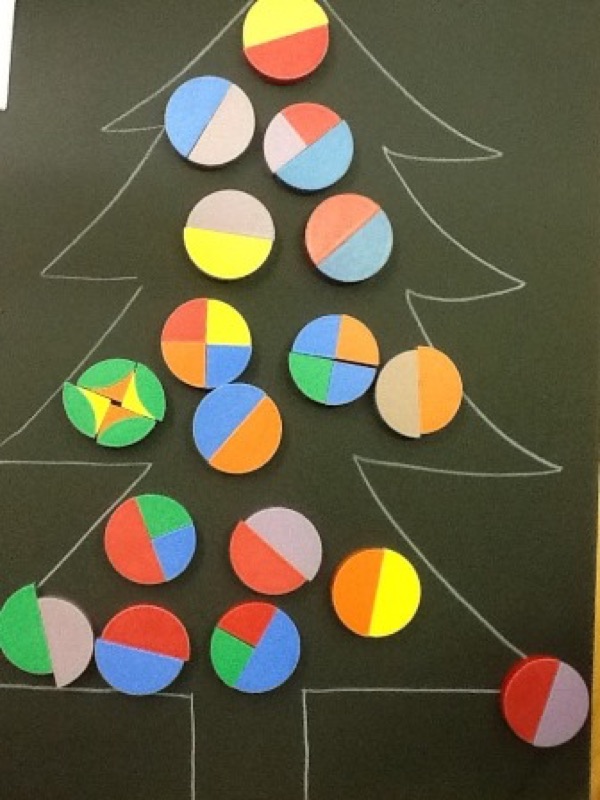 Voorbeeld van Kerstballen maken met de cirkeldoos