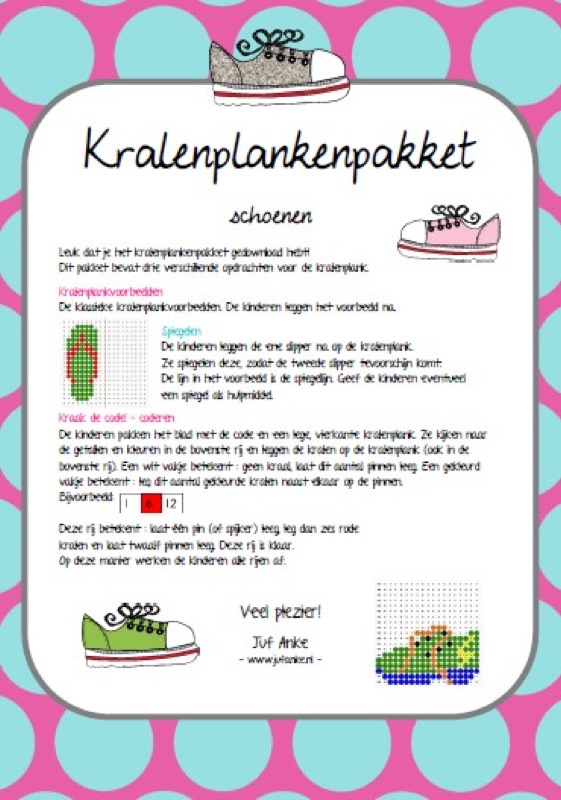 Voorbeeld van Kralenplankenpakket schoenen