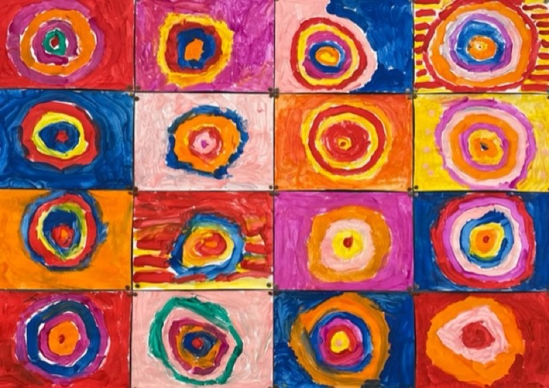 Voorbeeld van De cirkels van Kandinsky