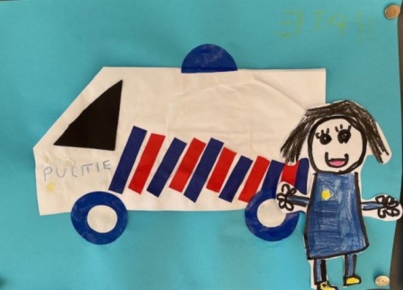 Voorbeeld van Politiewagen vouwen