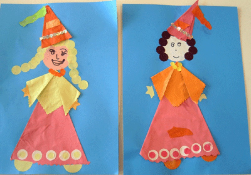 Voorbeeld van Jonkvrouw vouwen