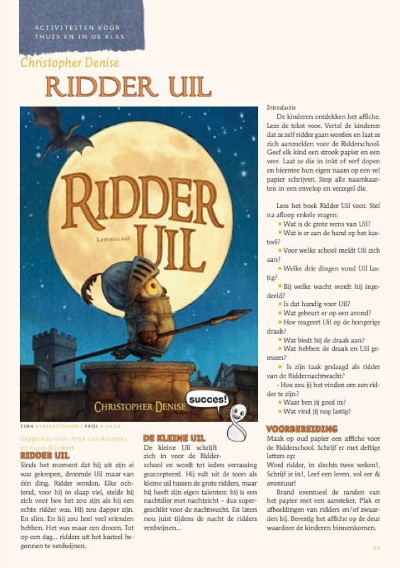Voorbeeld van Lessuggesties bij Ridder Uil (Lemniscaat)