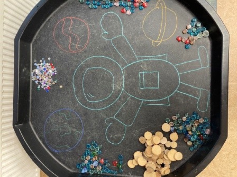 Voorbeeld van Astronaut van loose parts