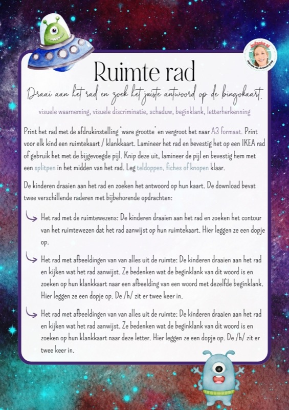Voorbeeld van Ruimte rad