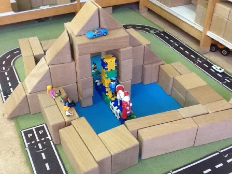 Voorbeeld van Bouwhoek aankomst van Sinterklaas