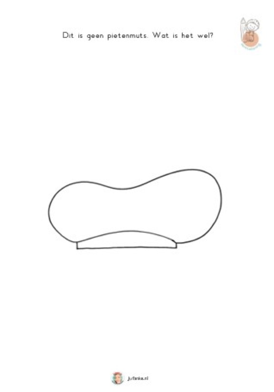Voorbeeld van Denktekening Sinterklaas