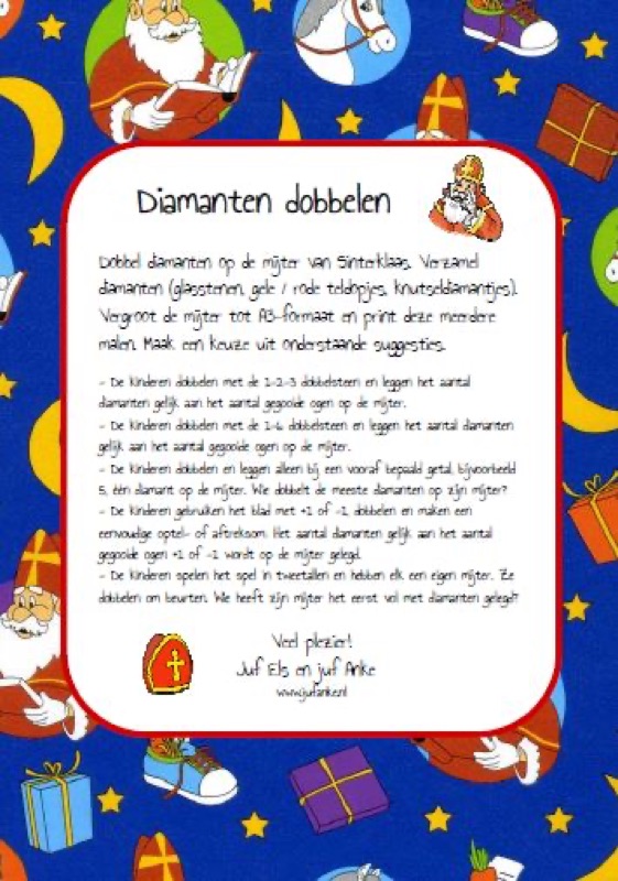 Voorbeeld van Diamanten dobbelen
