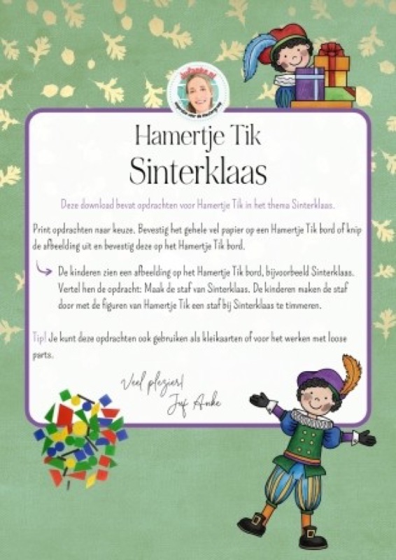 Voorbeeld van Hamertje Tik Sinterklaas
