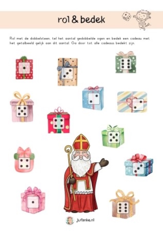 Voorbeeld van Sinterklaas Rol en bedek