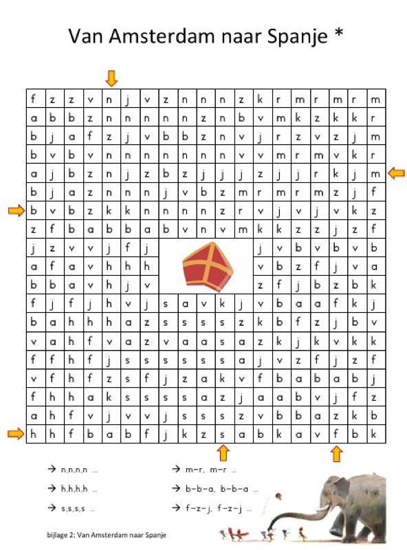 Voorbeeld van Gratis lessuggesties bij Sinterklaasliedjes (Lemniscaat)