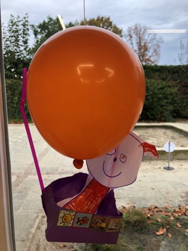Voorbeeld van Luchtballon van een mandje