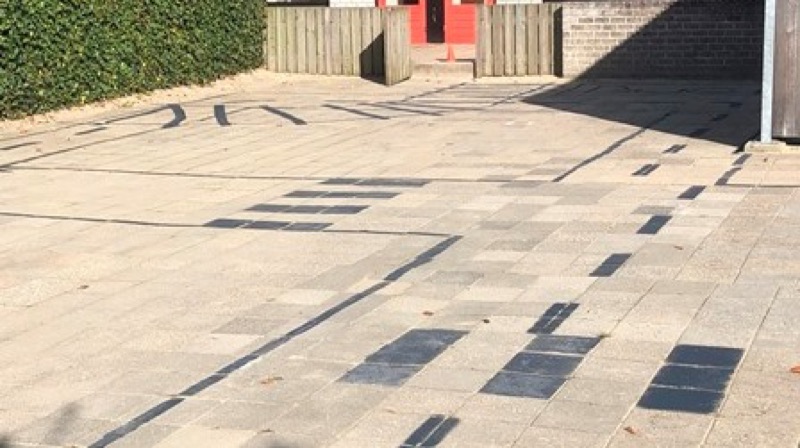 Voorbeeld van Verkeerscircuit buiten of in de speelzaal