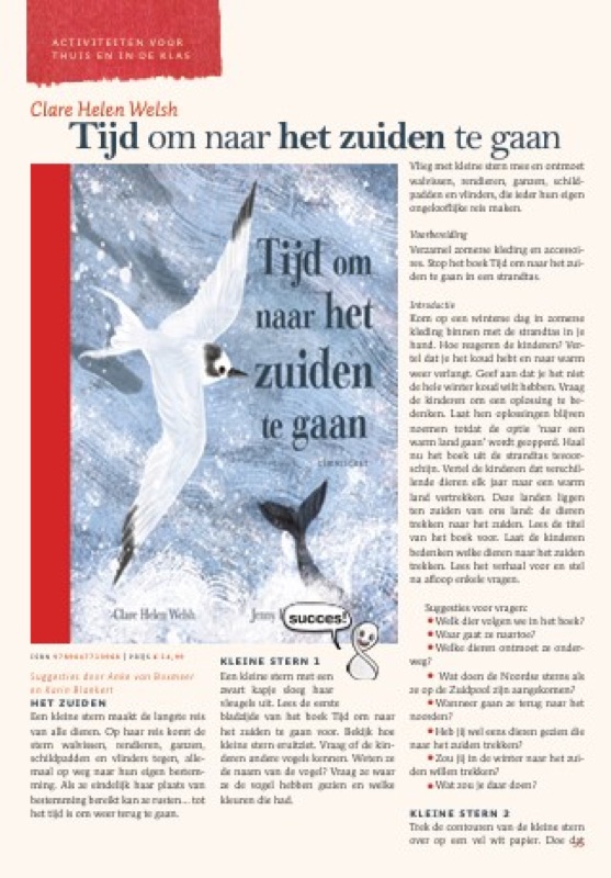 Voorbeeld van Gratis lessuggesties bij Tijd om naar het zuiden te gaan (Lemniscaat)