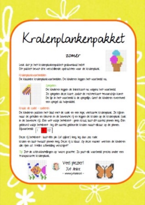 Voorbeeld van Kralenplankenpakket zomer