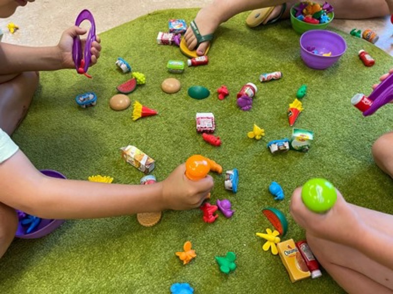 Voorbeeld van Picknicken motorische activiteiten