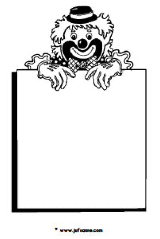 Voorbeeld van Aankondigingsbord circus