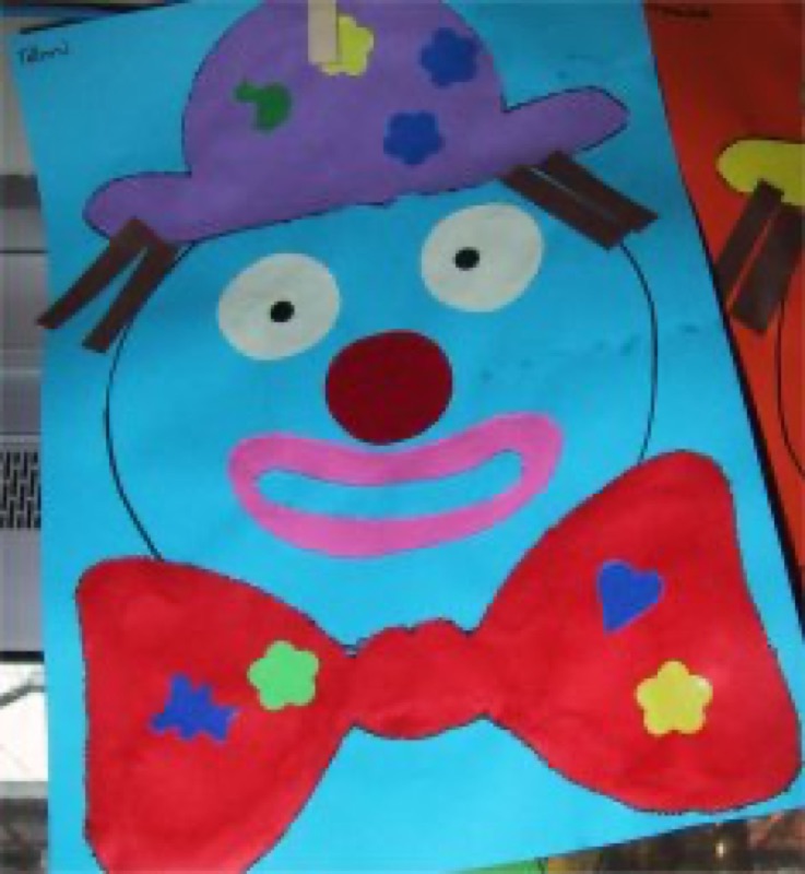 Voorbeeld van Clown uitprikken
