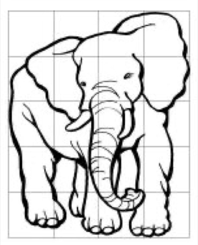 Voorbeeld van Puzzel olifant van 20 stukjes