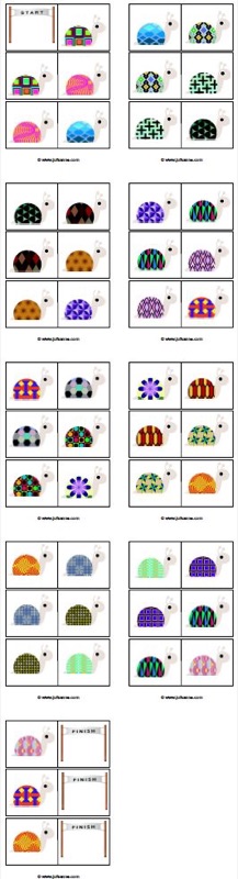 Voorbeeld van Slakkenrace (domino)