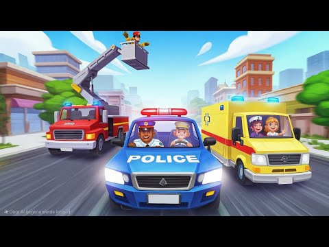 Voorbeeld van Hulpdienstenlied: Toet Toet! 🚨 Politie, Brandweer, Ambulance – MuziekPret