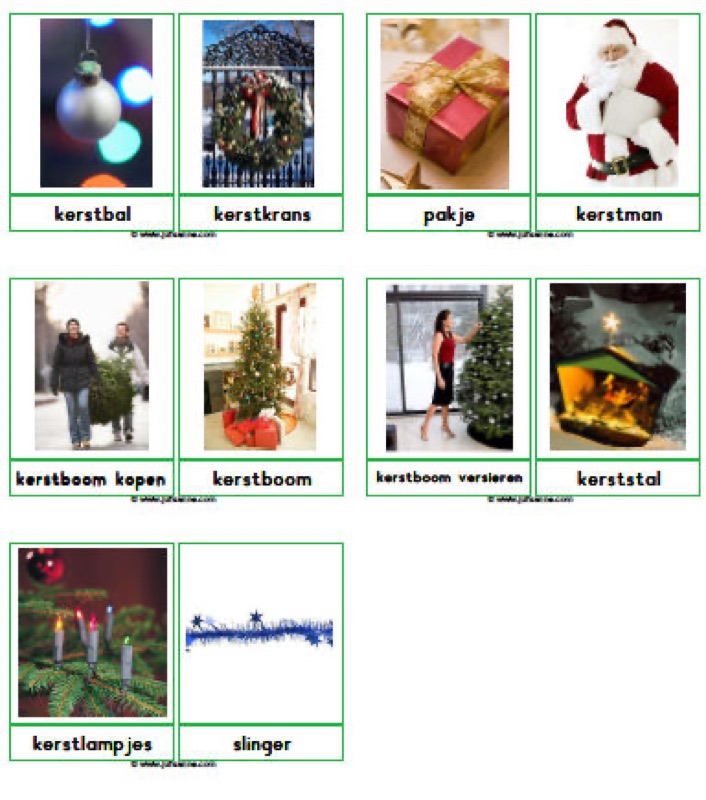 Voorbeeld van Fotowoordkaarten kerst