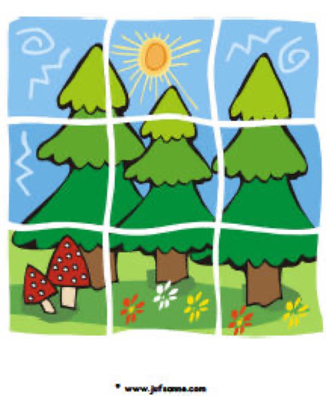 Voorbeeld van Kerstboompuzzel
