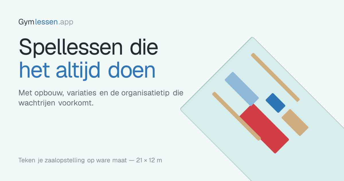 Voorbeeld van Gymles: De Grote Sleerit over de Bevroren Meren – Gymlessen.app